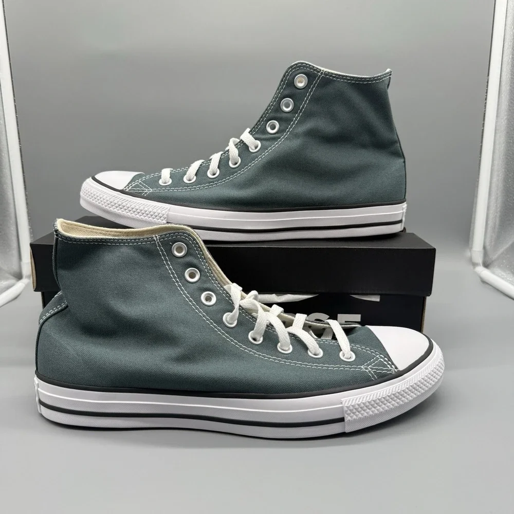 Converse CTAS Hi True Nature Green‎ Men's 13 / Women's 15 Canvas Sneakers - Picture 3 of 8